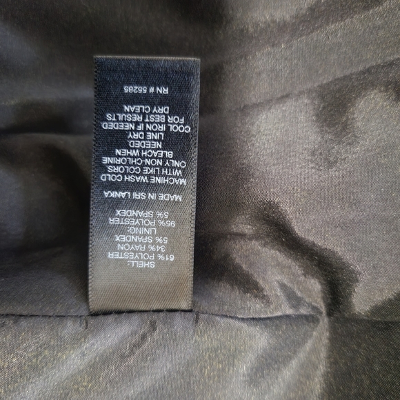 NWT Express Notch Collar Single Button Gray Black Fitted Blazer Size 2 - Picture 10 of 10